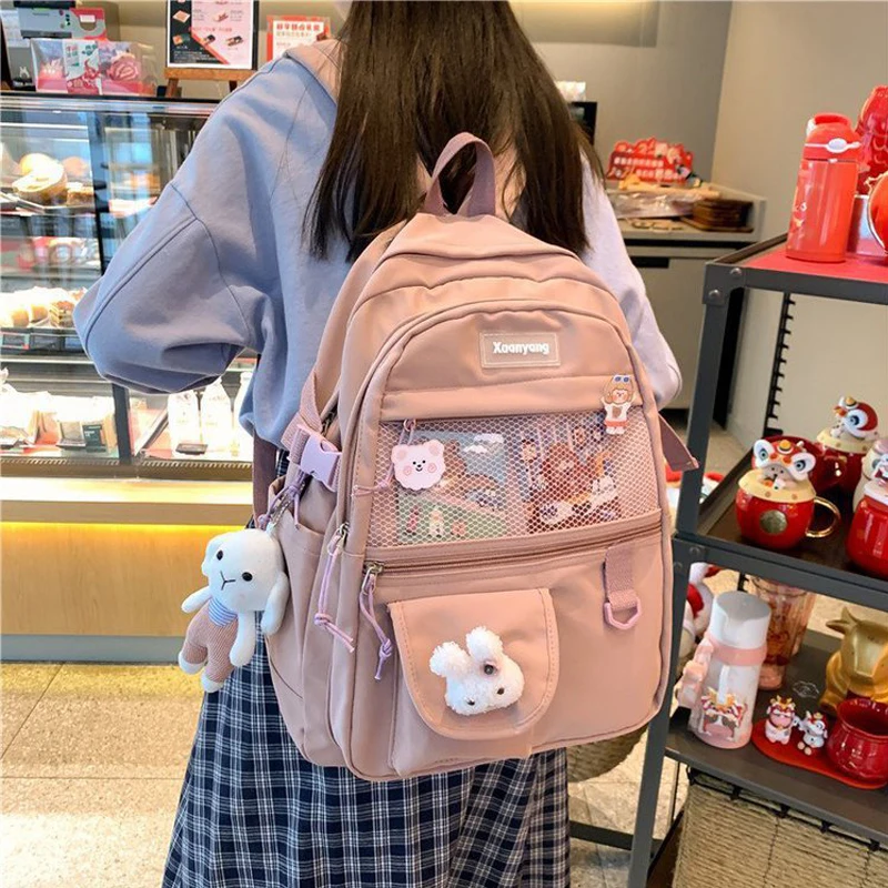 Japanese Fashion Backpack Women School Bags For Teenage Girls Multipockets Mesh Nylon Backpacks Mochila Feminina Bag Bolsa Mujer
Japanese Fashion Backpack Women School Bags For Teenage Girls Multipockets Mesh Nylon Backpacks Mochila Feminina Bag Bolsa Mujer