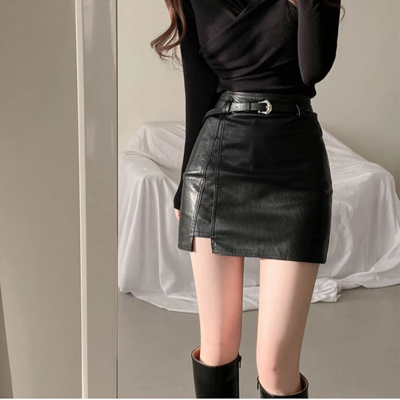 2020 autumn and winter new irregular high waist thin a-line bag hip pu slit skirt
2020 autumn and winter new irregular high waist thin a-line bag hip pu slit skirt