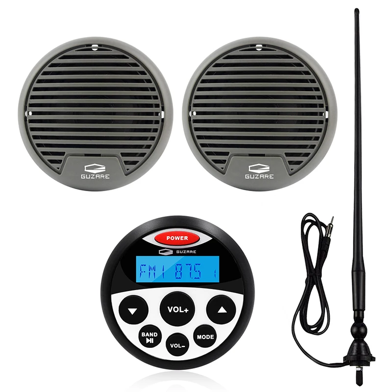 Marine Bluetooth Stereo Audio System Radio Receiver MP3 Player+3inch Waterproof Speaker+Boat FM Antenna For RV ATV Motorcycle
Marine Bluetooth Stereo Audio System Radio Receiver MP3 Player+3inch Waterproof Speaker+Boat FM Antenna For RV ATV Motorcycle