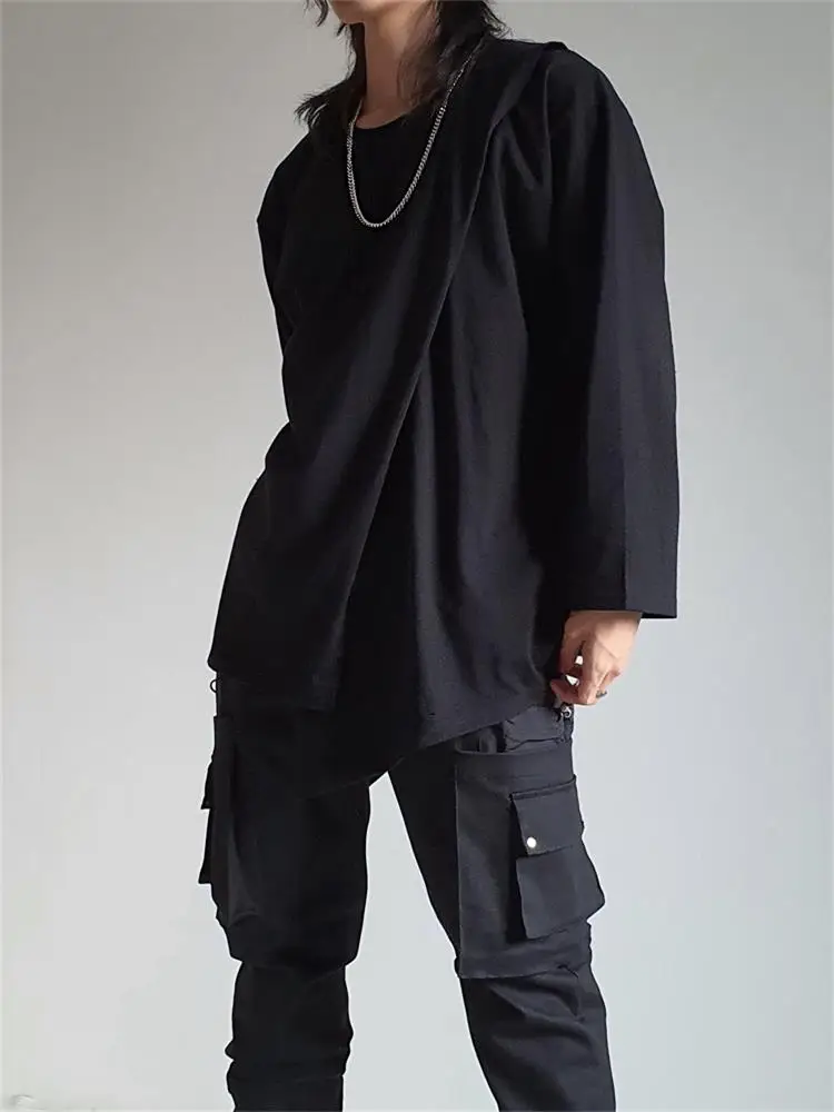 Men's Long-Sleeve T-Shirt Spring And Autumn New Personality Irregular Niche Design Hip Hop Leisure Loose Large Size T-Shirt
Men's Long-Sleeve T-Shirt Spring And Autumn New Personality Irregular Niche Design Hip Hop Leisure Loose Large Size T-Shirt
