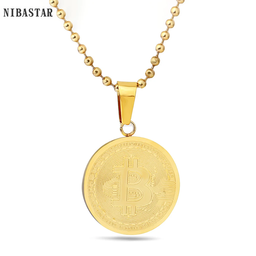 Fashion BTC Bitcoin Pendant Necklace Gold Silver Color Metal Coin Necklaces For Men Women Classical Jewelry Gift Wholesale
Fashion BTC Bitcoin Pendant Necklace Gold Silver Color Metal Coin Necklaces For Men Women Classical Jewelry Gift Wholesale