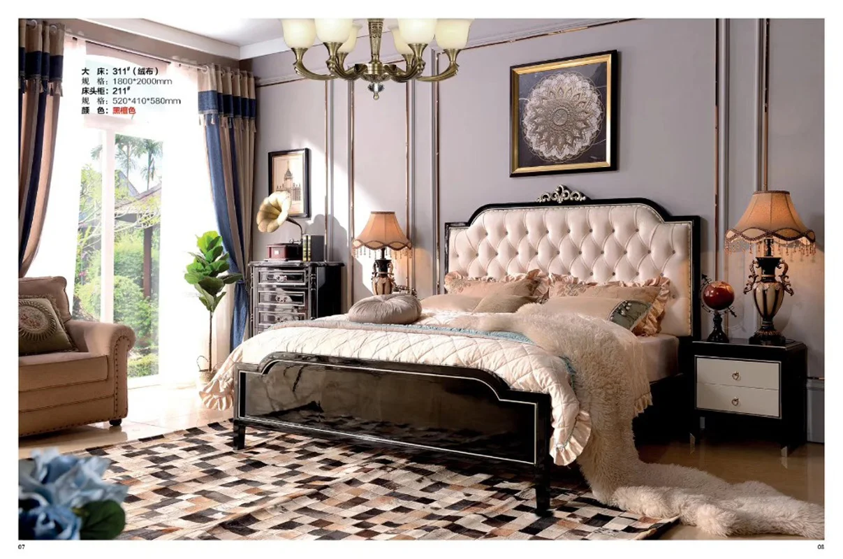 high quality Fashion European French Carved leather bed bedroom furniture 1.8 m zy0024
high quality Fashion European French Carved leather bed bedroom furniture 1.8 m zy0024