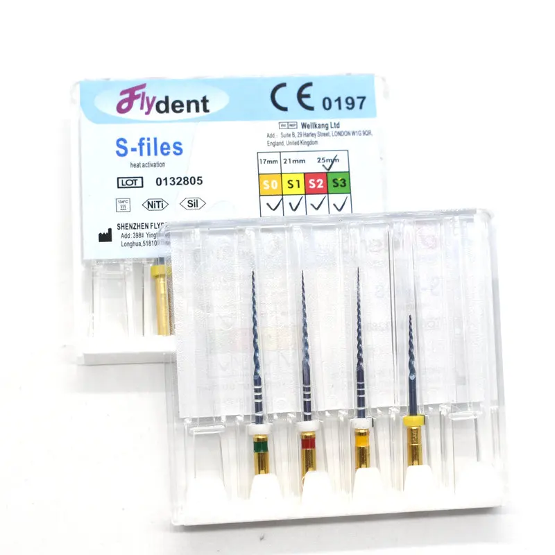 Dental Instrument S3 Files Endo Rotary S-files 4pcs/pack Heat Activation Endodontic Nickel Titainium For Root Canal Treatment
Dental Instrument S3 Files Endo Rotary S-files 4pcs/pack Heat Activation Endodontic Nickel Titainium For Root Canal Treatment