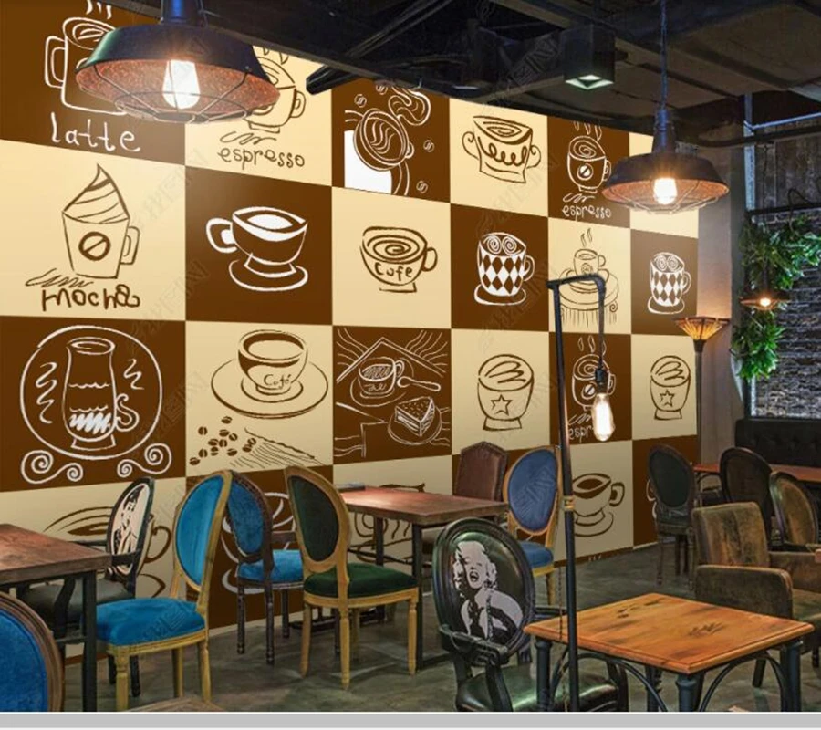 Custom Coffee shop decorative painting 3d wallpaper,living room kitchen cafe bar restaurant mural wall decoration
Custom Coffee shop decorative painting 3d wallpaper,living room kitchen cafe bar restaurant mural wall decoration