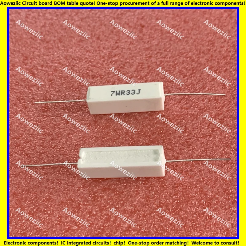 10Pcs/Lot 7WR33J 7W0.33ΩJ RX27-1 SQP Horizontal Cement Resistance 7W0.33ohm Ceramic Resistance Precision ±5% Power Resistance
10Pcs/Lot 7WR33J 7W0.33ΩJ RX27-1 SQP Horizontal Cement Resistance 7W0.33ohm Ceramic Resistance Precision ±5% Power Resistance