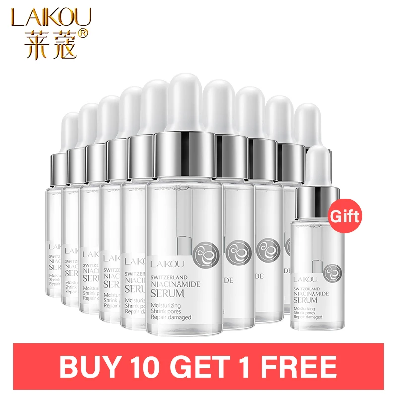 Bye 10 Get 1LAIKOU Nicotinamide Serum Whitening Face Serum Ampoule Essence Moisturizing Anti-Aging Anti-Wrinkle Skin Care Serum
Bye 10 Get 1LAIKOU Nicotinamide Serum Whitening Face Serum Ampoule Essence Moisturizing Anti-Aging Anti-Wrinkle Skin Care Serum