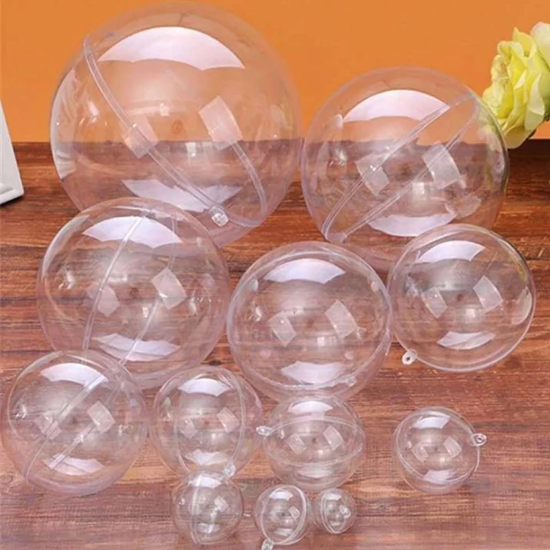 Christmas Clear Baubles Transparent Craft Fillable Ball Plastic Home Decor Wedding Garden Tree Hanging Party Gift Box Decoration
Christmas Clear Baubles Transparent Craft Fillable Ball Plastic Home Decor Wedding Garden Tree Hanging Party Gift Box Decoration