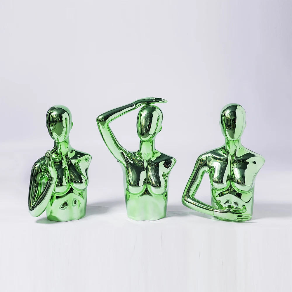 New Chest Underwear Electroplating Model High-grade Men's and Women's Mannequin Torso
New Chest Underwear Electroplating Model High-grade Men's and Women's Mannequin Torso
