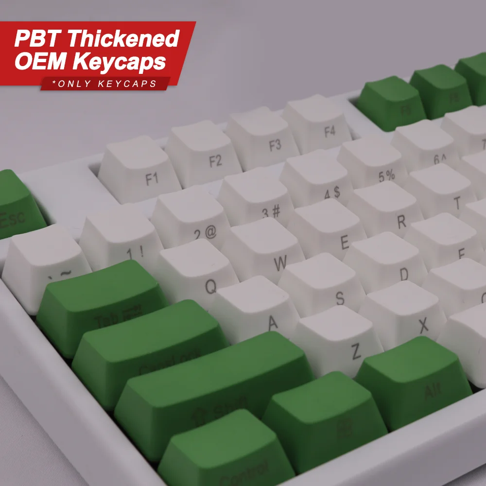 OEM Keycaps PBT 108 Keys Green White Customize Suit for 61 87 104 108 Keys MX Mechanical Keyboard GK61 SK61 Anne Pro 2 PC Game
OEM Keycaps PBT 108 Keys Green White Customize Suit for 61 87 104 108 Keys MX Mechanical Keyboard GK61 SK61 Anne Pro 2 PC Game