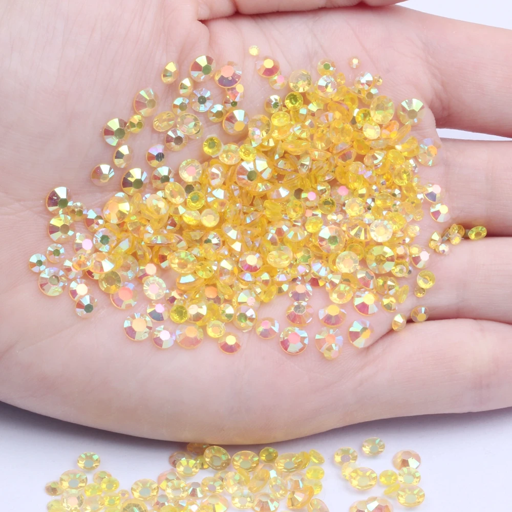 Resin Rhinestones Light Topaz AB Color 2-6mm 10000-50000pcs Round Glue On Beads For Nail Art Phone Cases DIY Crafts Decorations
Resin Rhinestones Light Topaz AB Color 2-6mm 10000-50000pcs Round Glue On Beads For Nail Art Phone Cases DIY Crafts Decorations
