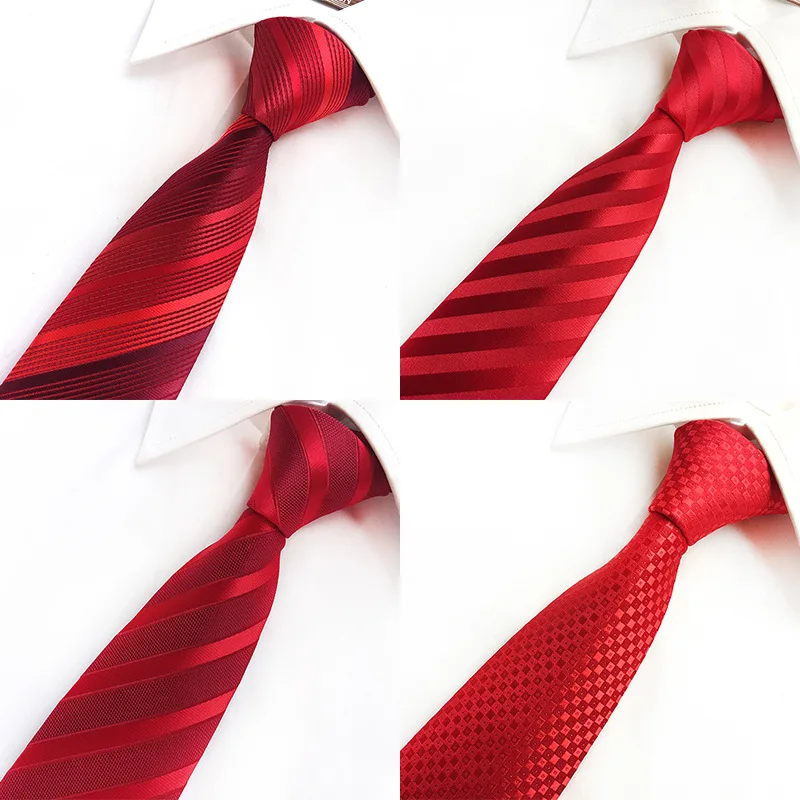 Classic Red Striped Ties Male Dress Business Groom Wedding Neckties Professional Wine Pink Purple Lavender 8CM Tie Drop Shipping
Classic Red Striped Ties Male Dress Business Groom Wedding Neckties Professional Wine Pink Purple Lavender 8CM Tie Drop Shipping