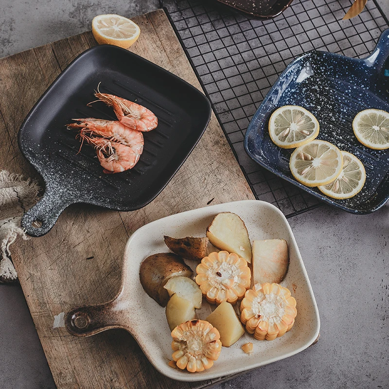 Creative Ceramic Baking Plate with Handle Oven Microwave Oven Baking Plate Cheese Baking Household Breakfast Plate Tableware
Creative Ceramic Baking Plate with Handle Oven Microwave Oven Baking Plate Cheese Baking Household Breakfast Plate Tableware