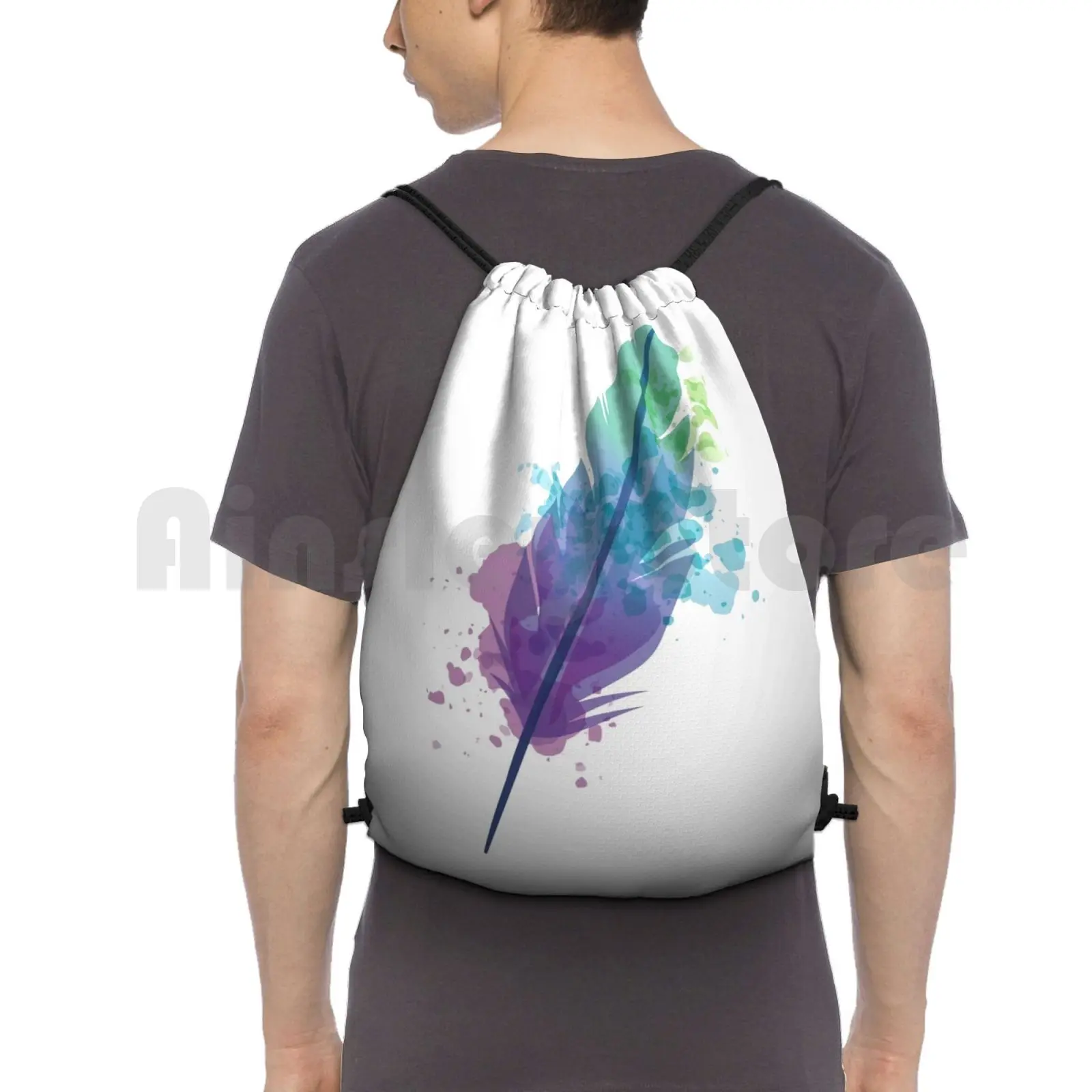 Watercolor Feather Backpack Drawstring Bags Gym Bag Waterproof Cool Skiing Helmet Snowboarding Funny Cool Hard Hat Car
Watercolor Feather Backpack Drawstring Bags Gym Bag Waterproof Cool Skiing Helmet Snowboarding Funny Cool Hard Hat Car