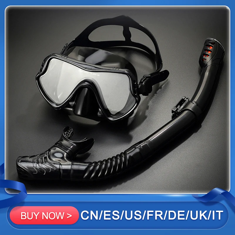 Dry Snorkel Set Scuba Diving Masks Snorkeling Set Adult With Mouthpieces Anti-Fog Goggles Glasses Swimming Fishing Pool Equipmen
Dry Snorkel Set Scuba Diving Masks Snorkeling Set Adult With Mouthpieces Anti-Fog Goggles Glasses Swimming Fishing Pool Equipmen
