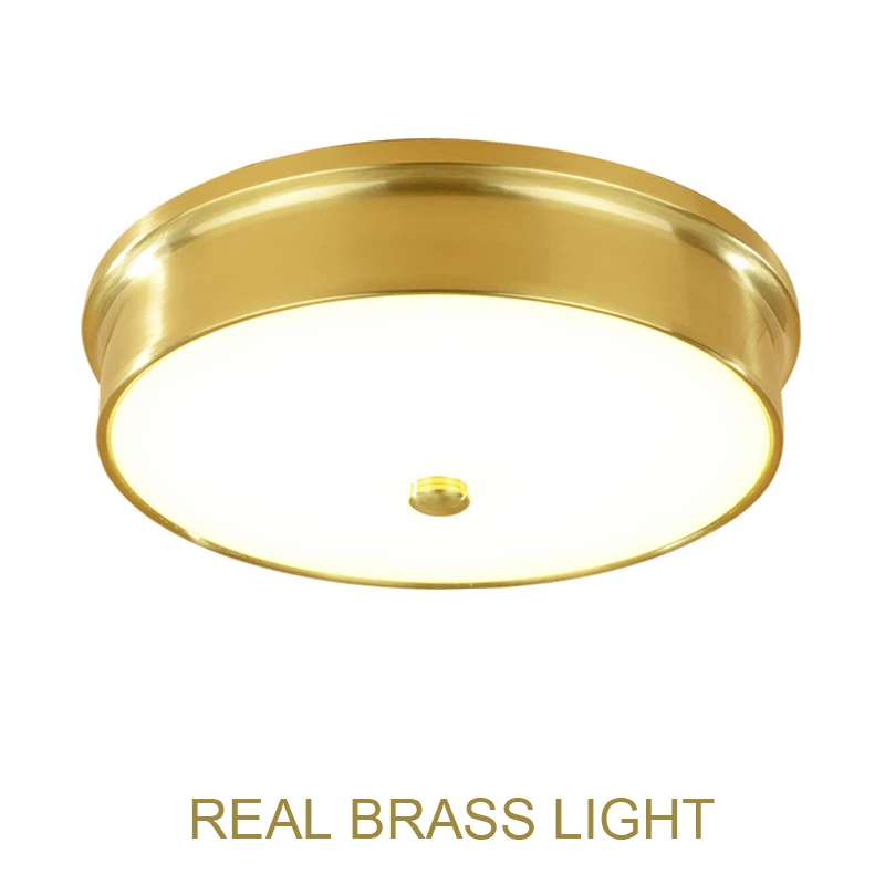 European American copper modern ceiling lamp LED glass cover simple LED ceiling light for bedroom corridor balcony living room
European American copper modern ceiling lamp LED glass cover simple LED ceiling light for bedroom corridor balcony living room