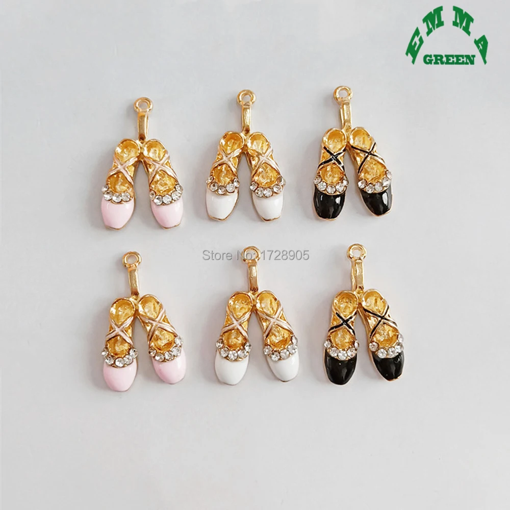 Ballet Charms Gold Charms for Jewelry making 5pcs 15*26 mm Crystal Charms Ballet Shoe Charm Pendants for Women
Ballet Charms Gold Charms for Jewelry making 5pcs 15*26 mm Crystal Charms Ballet Shoe Charm Pendants for Women