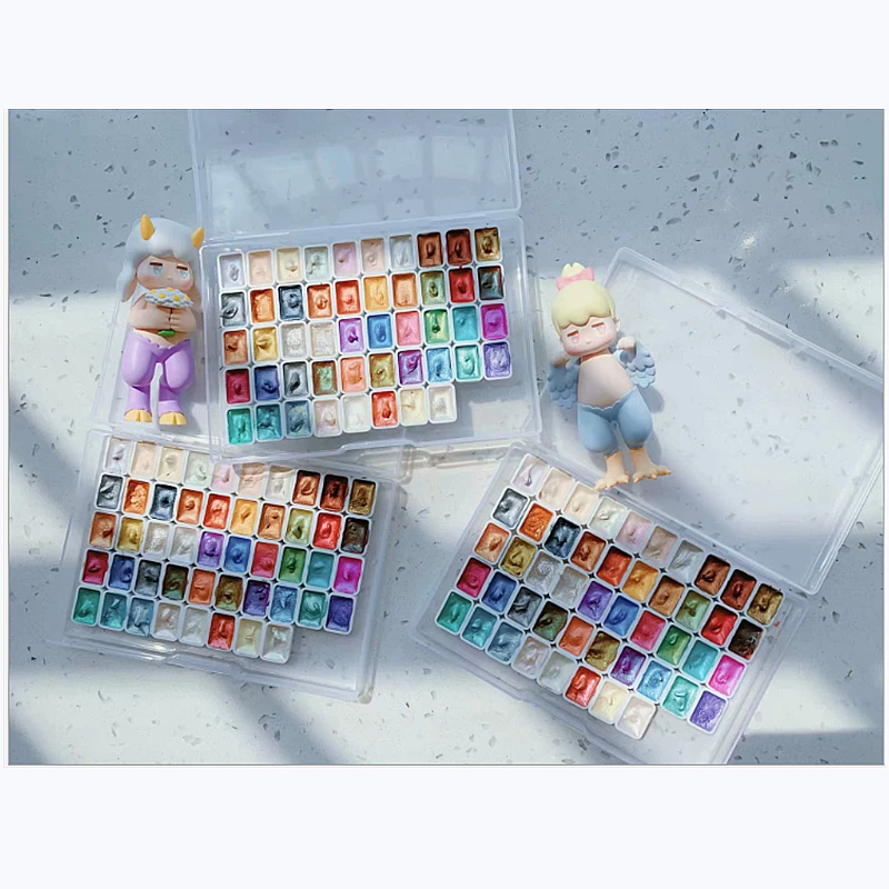 12/24/48 colors Pearlescent WaterColor paint porfessional Watercolor Pigments Packing Sub 0.4/0.5/1ml mini box package
12/24/48 colors Pearlescent WaterColor paint porfessional Watercolor Pigments Packing Sub 0.4/0.5/1ml mini box package