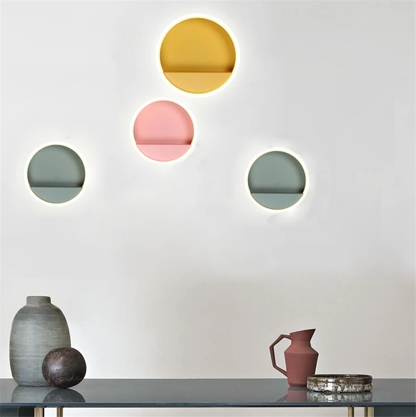 Nordic Circular Rack Wall Lamp Bedroom Bedside Bathroom Mirror Headlight Lamps Led Study Dining Room Wall Lights Fixtures
Nordic Circular Rack Wall Lamp Bedroom Bedside Bathroom Mirror Headlight Lamps Led Study Dining Room Wall Lights Fixtures