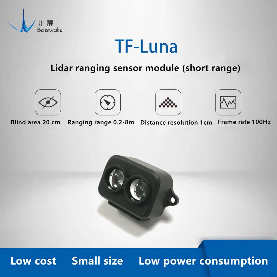 Single-Point Micro Ranging Module 5V UART IIC Interface Benewake TF-Luna LiDAR Module Range Finder Sensor
Single-Point Micro Ranging Module 5V UART IIC Interface Benewake TF-Luna LiDAR Module Range Finder Sensor