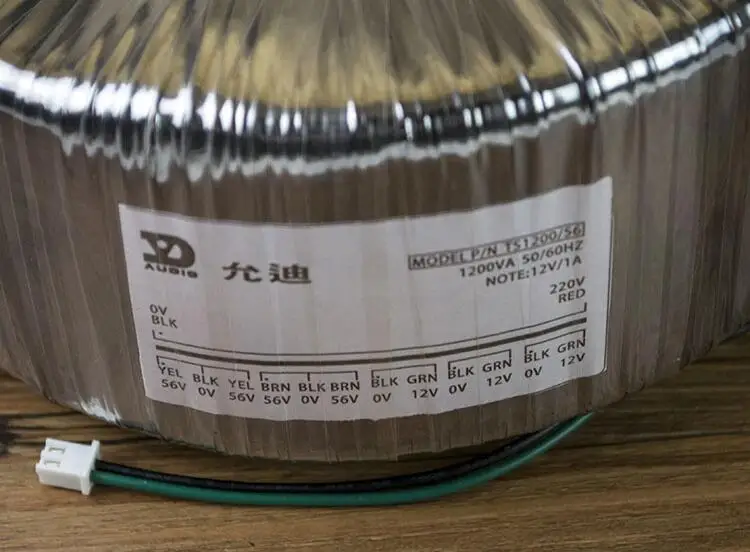 1200W Toroidal Transformer AMP 220V To Double 56V + Double 56V Single 12V X 3 Pure Copper Wire High Power Power Transformers
1200W Toroidal Transformer AMP 220V To Double 56V + Double 56V Single 12V X 3 Pure Copper Wire High Power Power Transformers