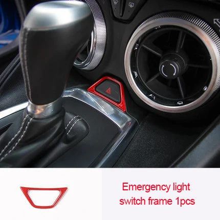 For Chevrolet Camaro Bumblebee 2017-2020 chrome red color Emergency light switch frame 1pc
For Chevrolet Camaro Bumblebee 2017-2020 chrome red color Emergency light switch frame 1pc