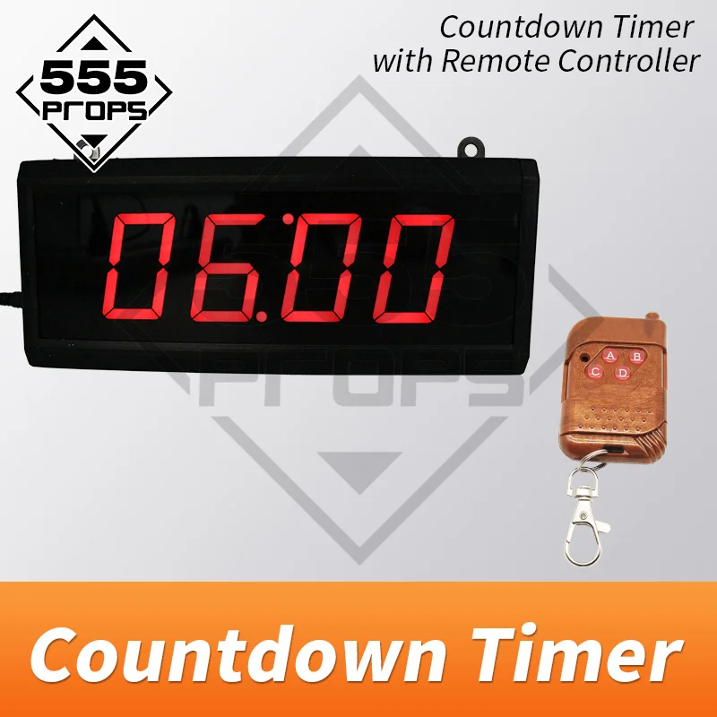 555PROPS LED Wireless Countdown timer Room escape game props player need escape before time running out
555PROPS LED Wireless Countdown timer Room escape game props player need escape before time running out
