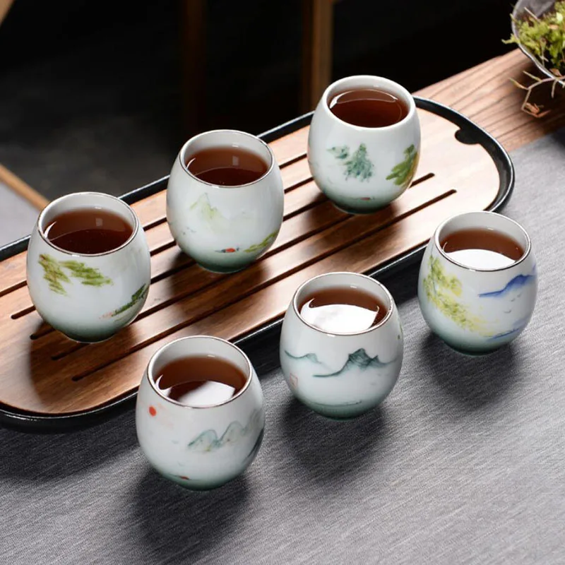 2pcs/set Porcelain Tea Cup Kungfu Single Cup with Scenery Pattern Kitchen Drinking Teaware Chinese Style Tea Ceremony
2pcs/set Porcelain Tea Cup Kungfu Single Cup with Scenery Pattern Kitchen Drinking Teaware Chinese Style Tea Ceremony