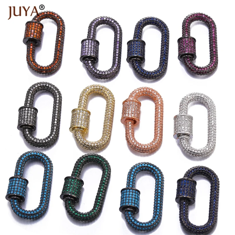 JUYA Handmade Jewelry Accessories Trendy Zircon Crystal Spiral Clasps For Jewelry Making Pendants
JUYA Handmade Jewelry Accessories Trendy Zircon Crystal Spiral Clasps For Jewelry Making Pendants