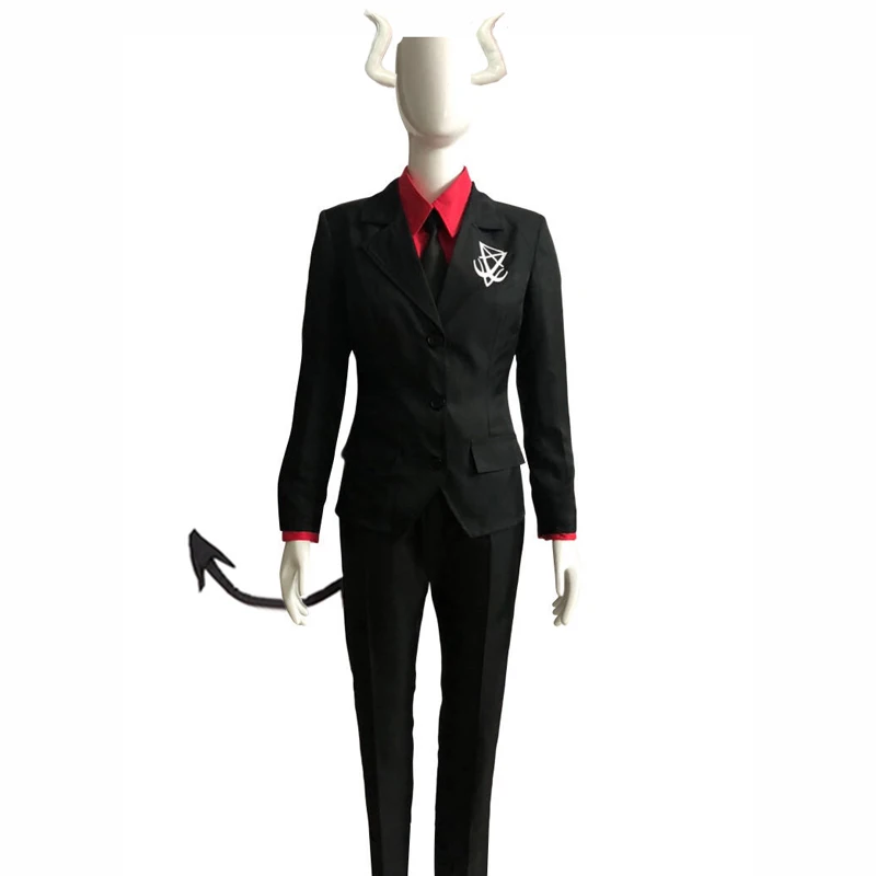 Game Helltaker Lucifer Cosplay Costume Adult Women Men Outfits Burgundy Red Shirt Pants Jacket Gloves Tail
Game Helltaker Lucifer Cosplay Costume Adult Women Men Outfits Burgundy Red Shirt Pants Jacket Gloves Tail