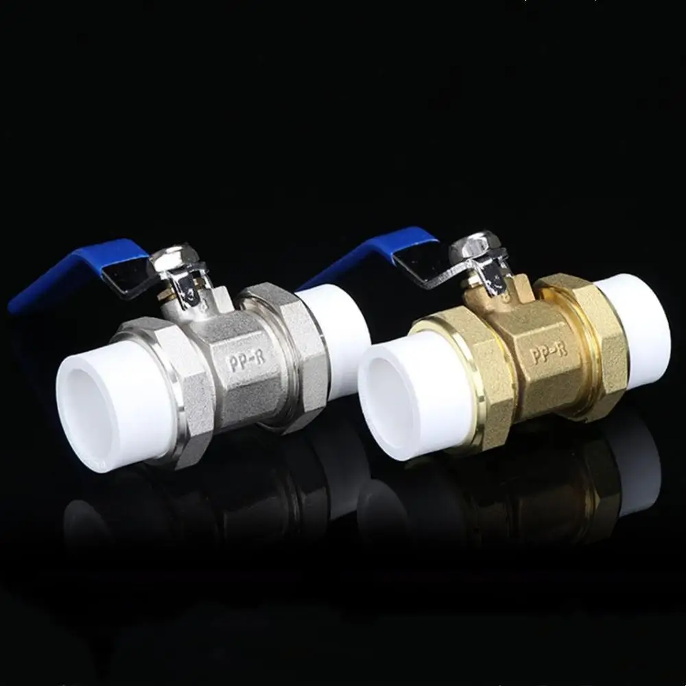 PPR 20/25/32 Brass Double Union Ball Hot Melt Welding Valve Water Heating Accessories
PPR 20/25/32 Brass Double Union Ball Hot Melt Welding Valve Water Heating Accessories