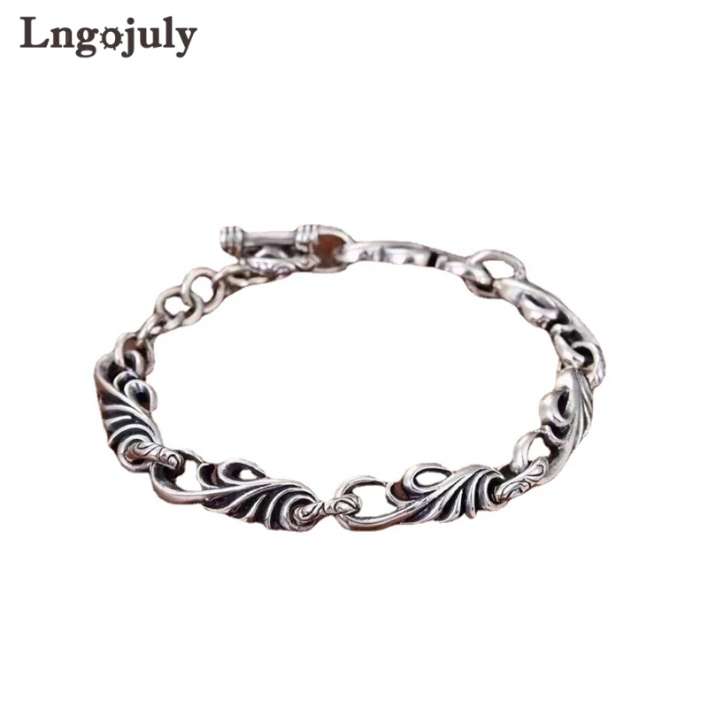 New Men Bracelet Fine Jewelry 100% 925 Sterling Silver Bracelet For Men Genuine Silver 925 Rattan Flower Thai Silver Bracelet
New Men Bracelet Fine Jewelry 100% 925 Sterling Silver Bracelet For Men Genuine Silver 925 Rattan Flower Thai Silver Bracelet