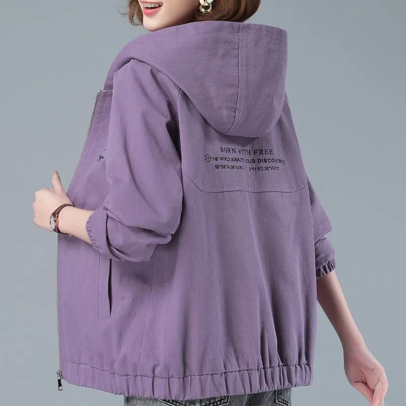 Spring Womens Trench Coat New Hooded Short Outerwear Loose Plus Size 5XL With Lining Khaki Female Windbreaker Autumn Thin Coats
Spring Womens Trench Coat New Hooded Short Outerwear Loose Plus Size 5XL With Lining Khaki Female Windbreaker Autumn Thin Coats