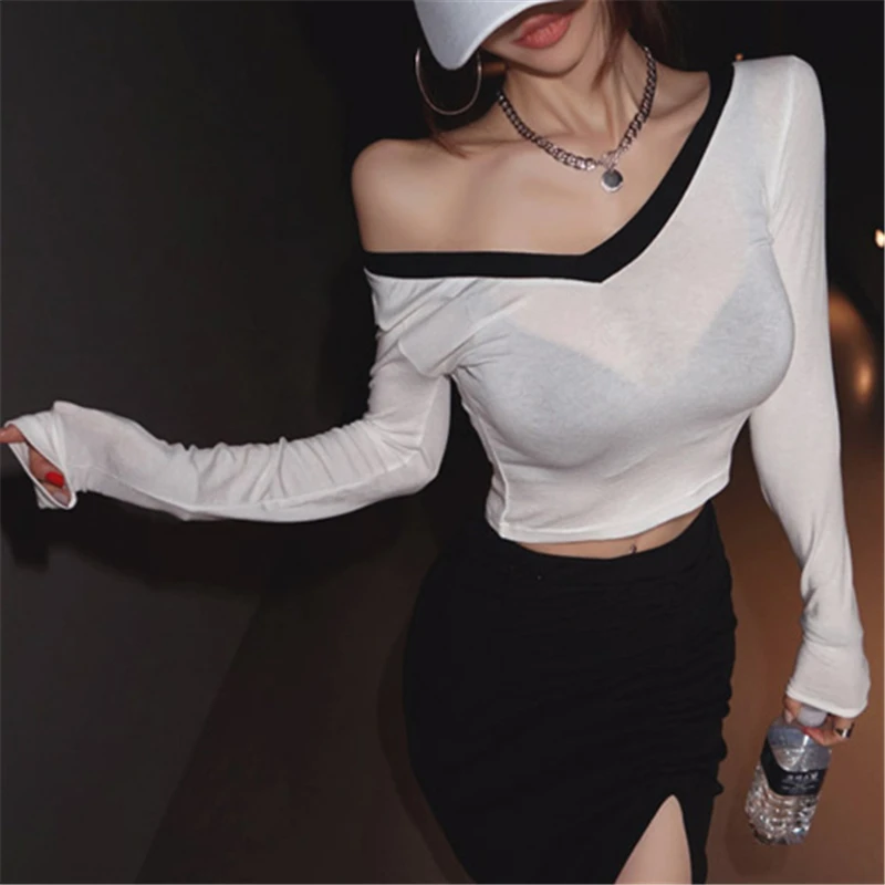 New Summer T Shirt Women Elasticity T-Shirt Woman Clothes Tops Slim Tshirt Female Long Sleeve Solid Women White Sexy Canale
New Summer T Shirt Women Elasticity T-Shirt Woman Clothes Tops Slim Tshirt Female Long Sleeve Solid Women White Sexy Canale