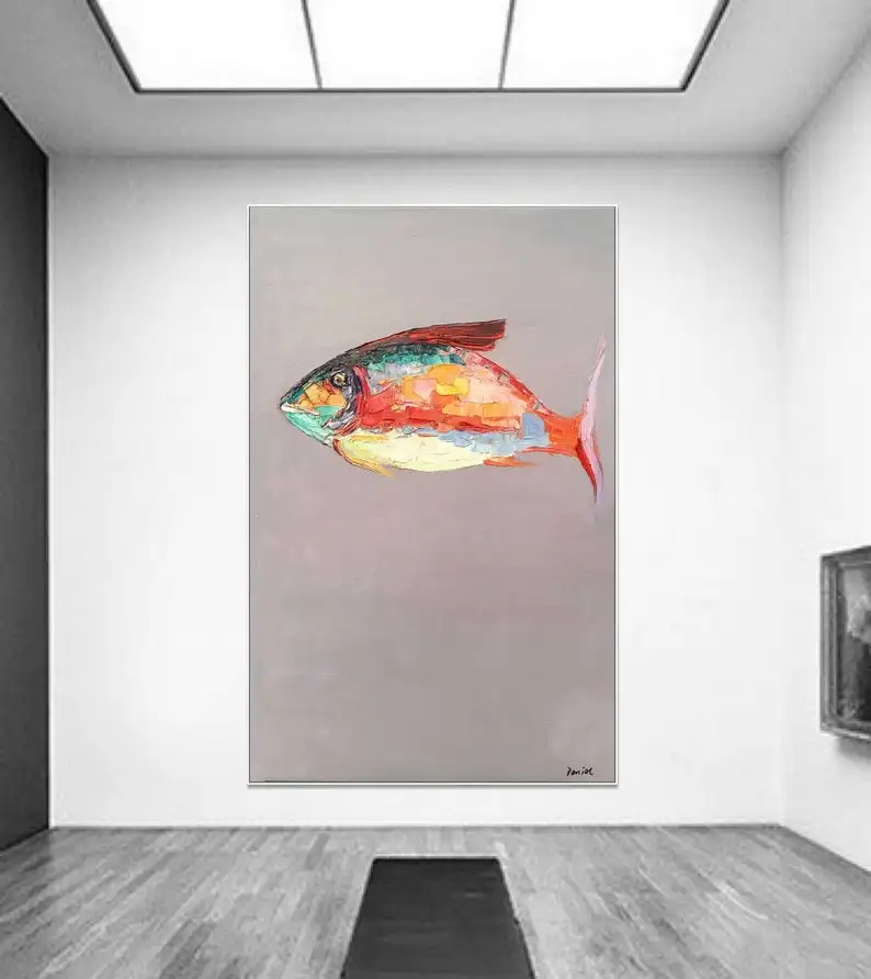 Oil Painting Fish Abstract String Lights For Bedroom Original Painting Abstract Canvas Painting Large Oil Painting Wall Art
Oil Painting Fish Abstract String Lights For Bedroom Original Painting Abstract Canvas Painting Large Oil Painting Wall Art