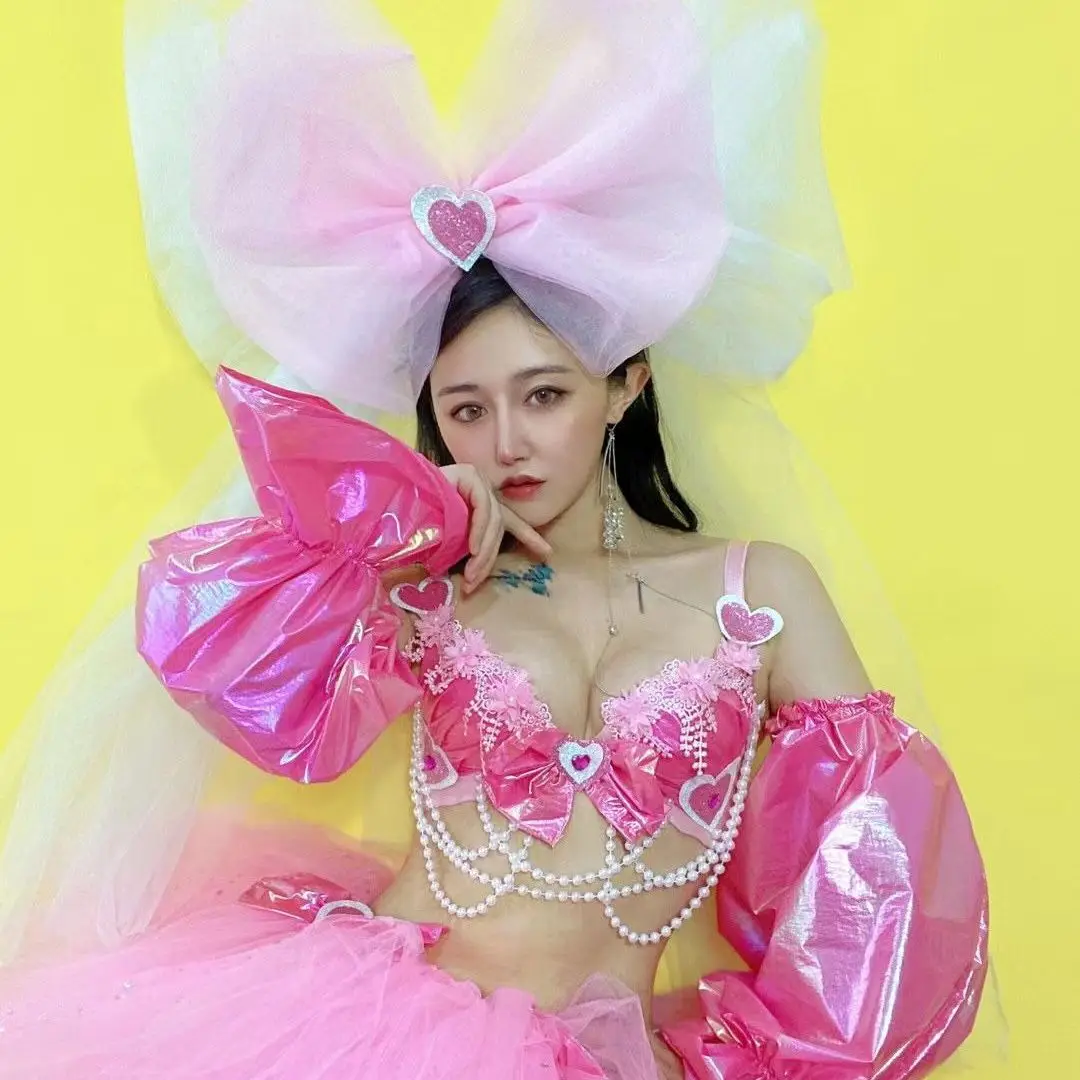 Pink Sweetheart Girl Paradise Parade Performance Bar Nightclub Valentine's Day Costume Singer Stage Show
Pink Sweetheart Girl Paradise Parade Performance Bar Nightclub Valentine's Day Costume Singer Stage Show