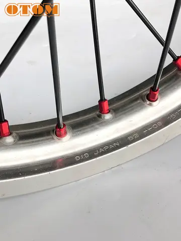 OTOM Motorcycle Spoke Kit 21" Front 18" 19" Rear Stainless Steel Aluminum Alloy Caps Wheel Nipples Multicolor For HONDA CRF250RX