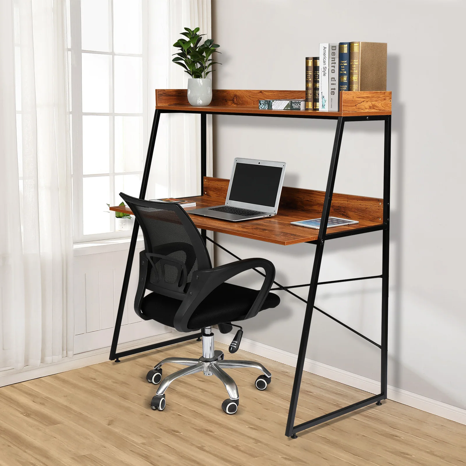 FCH 120cm Vintage Color Particleboard With Triamine On The Table With Shelf Layer Computer Desk
FCH 120cm Vintage Color Particleboard With Triamine On The Table With Shelf Layer Computer Desk
