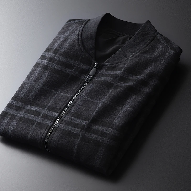 Stand Collar Luxury Thick Yarn Dyed Plaid Fabric Mens Jackets And Plus Size 4xl Slim Fit Male Coats
Stand Collar Luxury Thick Yarn Dyed Plaid Fabric Mens Jackets And Plus Size 4xl Slim Fit Male Coats