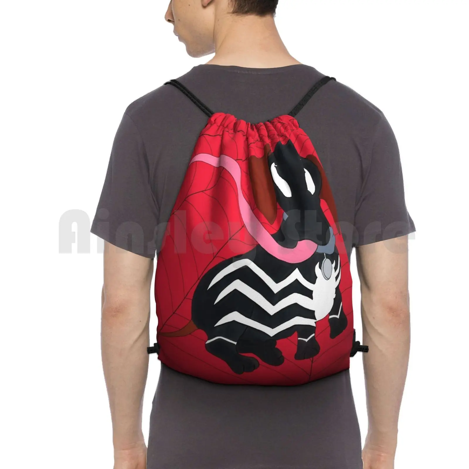 Venomised Dachshund Backpack Drawstring Bag Riding Climbing Gym Bag Venom Cartoon Comic Fan Art Hchdoodles Colour Cute
Venomised Dachshund Backpack Drawstring Bag Riding Climbing Gym Bag Venom Cartoon Comic Fan Art Hchdoodles Colour Cute