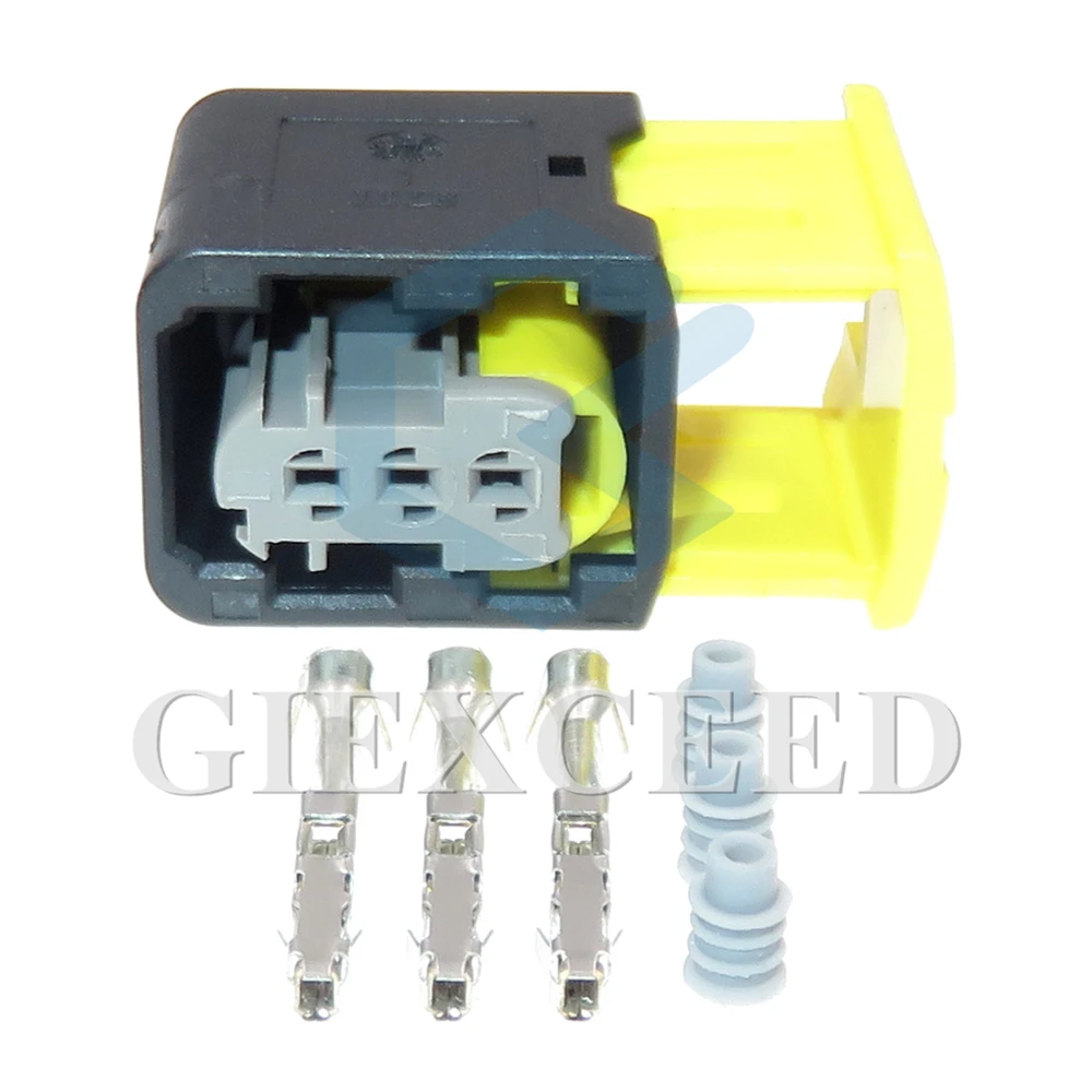 2 Sets 3 Pin AC Assembly 2-1418448-1 Auto Grey Waterproof Plastic Housing Socket 1.5 Series Electric Cable Harness Connector
2 Sets 3 Pin AC Assembly 2-1418448-1 Auto Grey Waterproof Plastic Housing Socket 1.5 Series Electric Cable Harness Connector