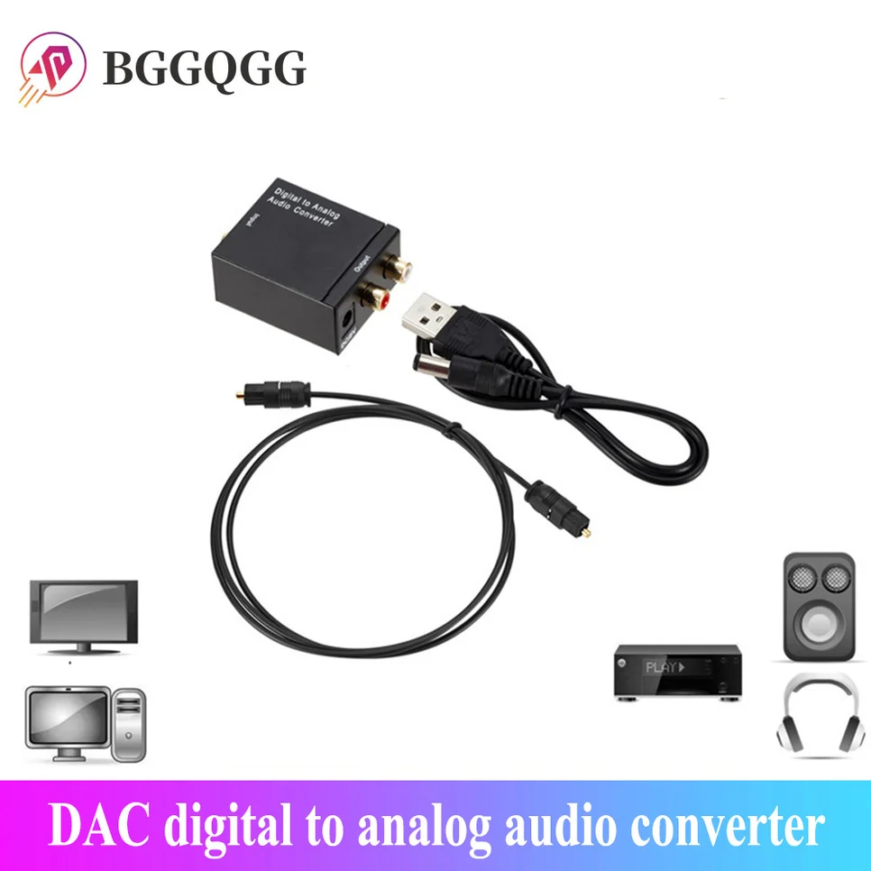 BGGQGG USB DAC Digital To Analog Audio Converter DAC Amplifier Audio Toslink Coaxial Signal To RCA R/L Audio Decoder SPDIF TV PC
BGGQGG USB DAC Digital To Analog Audio Converter DAC Amplifier Audio Toslink Coaxial Signal To RCA R/L Audio Decoder SPDIF TV PC
