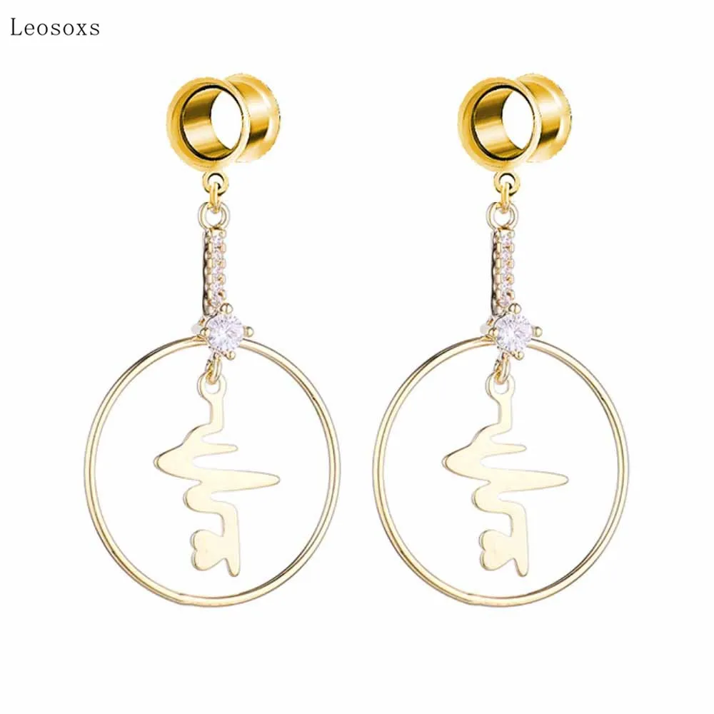 Leosoxs 2pcs European and American Creative Long Circle Hollow Ear Expander Exquisite Piercing Jewelry
Leosoxs 2pcs European and American Creative Long Circle Hollow Ear Expander Exquisite Piercing Jewelry