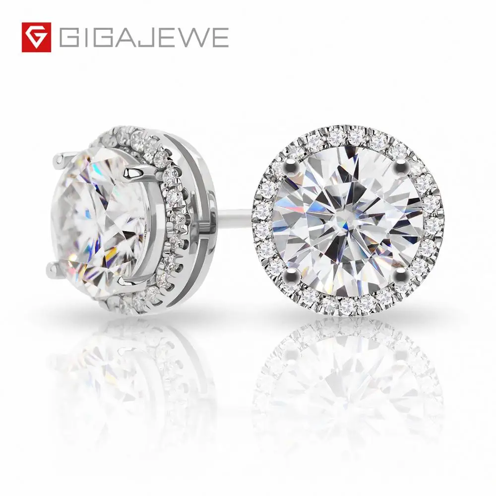 GIGAJEWE 1.0ctX2pcs 6.5mm Moissanite White D VVS1 Round Cut Customized 18K Gold Circle Stud Earrings Jewelry Fashion Women Gift
GIGAJEWE 1.0ctX2pcs 6.5mm Moissanite White D VVS1 Round Cut Customized 18K Gold Circle Stud Earrings Jewelry Fashion Women Gift