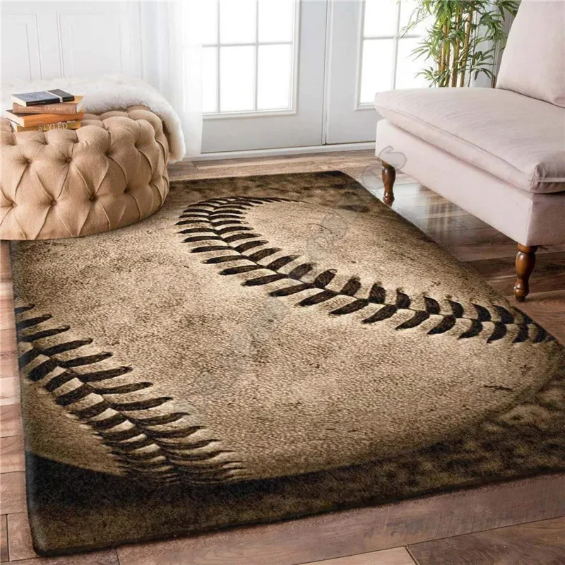 Baseball 3D Printed Carpet Mat for Living Room Doormat Flannel Print Bedroom Non-slip Floor Rug 02
Baseball 3D Printed Carpet Mat for Living Room Doormat Flannel Print Bedroom Non-slip Floor Rug 02
