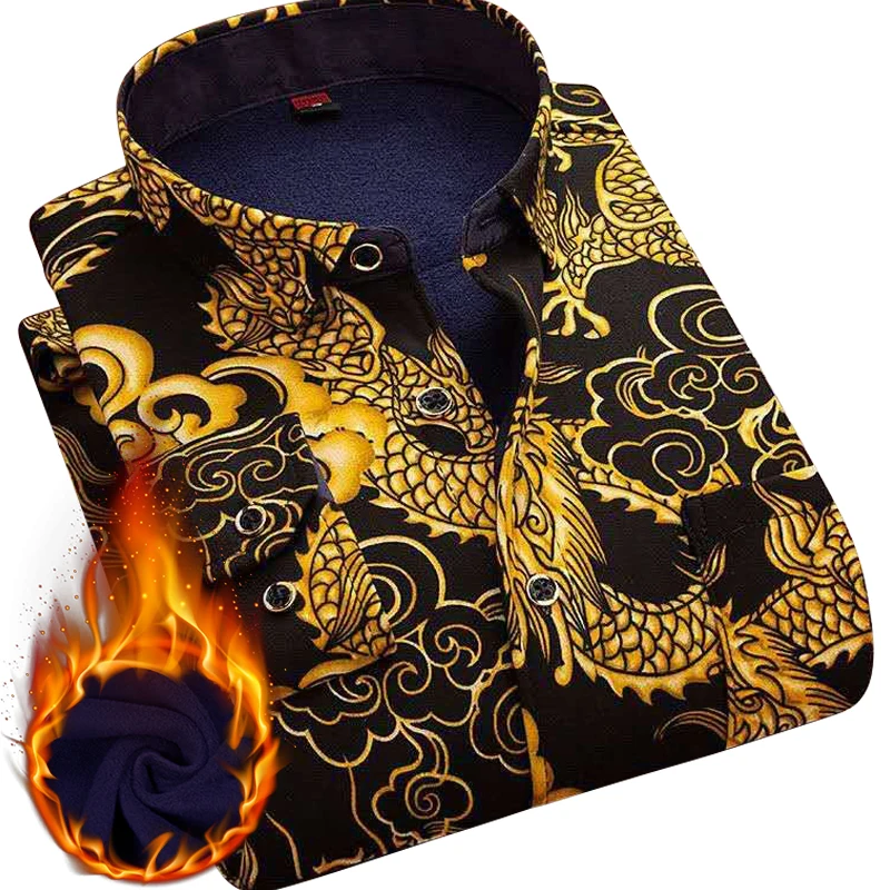 Fashion Men's Wool Casual Shirt Print Pattern Winter Lining Warm Flannel Milk Silk Long Sleeve Men Thicken Plaid Shirt Slim Fit
Fashion Men's Wool Casual Shirt Print Pattern Winter Lining Warm Flannel Milk Silk Long Sleeve Men Thicken Plaid Shirt Slim Fit