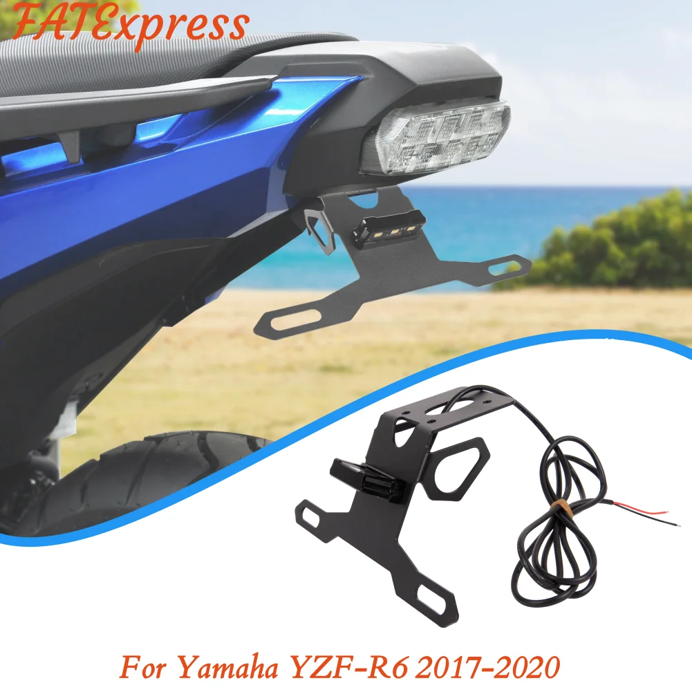 Держатель номерного знака для Yamaha YZF-R6 2017-2020, кронштейн, держатель номерного знака мотоцикла 2018 2019 YZFR6 YZF R6, аксессуары
Держатель номерного знака для Yamaha YZF-R6 2017-2020, кронштейн, держатель номерного знака мотоцикла 2018 2019 YZFR6 YZF R6, аксессуары