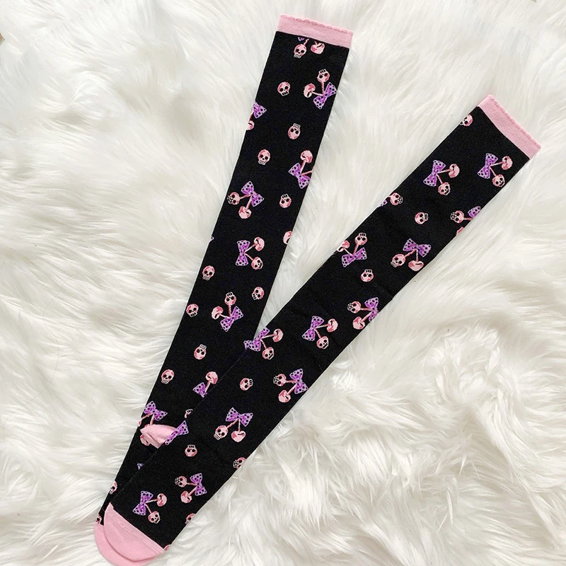 Cherry Lolita Socks Women's Spring And Autumn Knee Socks Thick Combed Cotton Socks Lolita Japanese Black Sweet Slimming Legging
Cherry Lolita Socks Women's Spring And Autumn Knee Socks Thick Combed Cotton Socks Lolita Japanese Black Sweet Slimming Legging