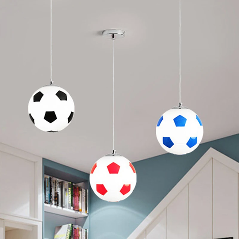 Nordic Glass Football Pendant Lights for Children's Bedroom Lamps Living Room Hanging Lamps Decor Loft Kitchen Lighting Fixtures
Nordic Glass Football Pendant Lights for Children's Bedroom Lamps Living Room Hanging Lamps Decor Loft Kitchen Lighting Fixtures