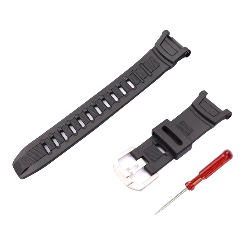 Resin strap men's pin buckle watch accessories for PRG-130Y / PRW-1500YJ outdoor sports climbing strap ladies watch band
Resin strap men's pin buckle watch accessories for PRG-130Y / PRW-1500YJ outdoor sports climbing strap ladies watch band
