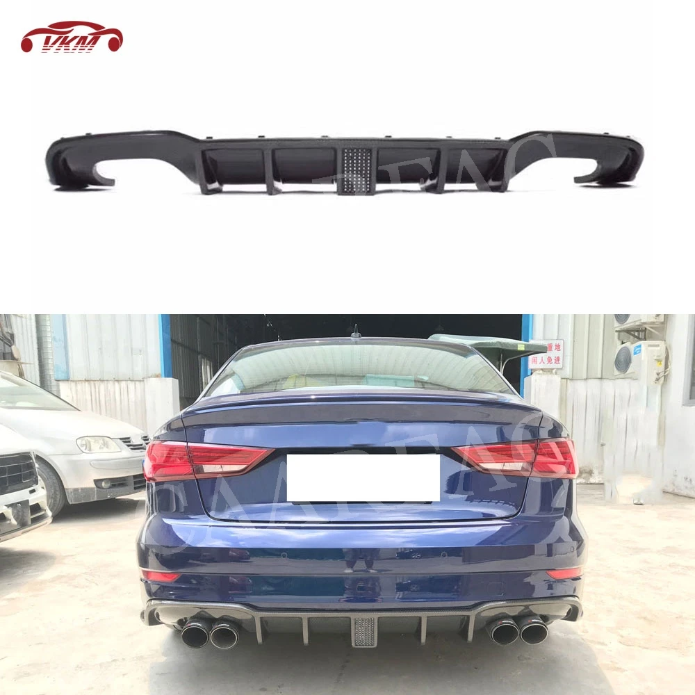Carbon Fiber Rear Bumper Lip Diffuser with LED Lamp for Audi A3 Sline S3 RS3 Sedan 2017 -2019 FRP Bumper Protector Car Styling
Carbon Fiber Rear Bumper Lip Diffuser with LED Lamp for Audi A3 Sline S3 RS3 Sedan 2017 -2019 FRP Bumper Protector Car Styling